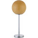 Ida 20 inch 15 watt Silver Table Lamp Portable Light